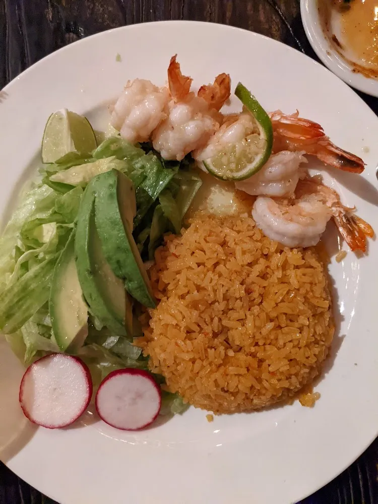 Garlic Shrimp with Mexican Rice